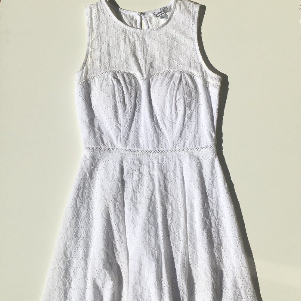 🔥White Lace Fit & Flare Tank Dress🔥